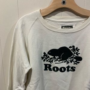 ROOTS Organic Cotton White Sweater
